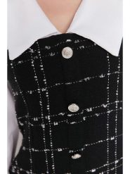 Trendyol Sukienka w kolorze czarno-białym rozmiar: 34. Białe sukienki damskie Trendyol, bez wzorów, z bawełny, bez ramiączek. Za 78.84 zł.