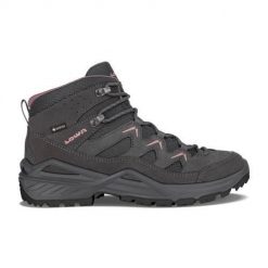 Buty trekkingowe damskie Lowa Sirkos Evo Gtx Mid. Szare obuwie trekkingowe damskie Lowa, z materiału, bez zapięcia. Za 852.00 zł.