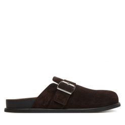Klapki Vagabond Shoemakers. Brązowe klapki damskie Vagabond Shoemakers, bez wzorów, bez obcasa, bez zapięcia. Za 539.99 zł.