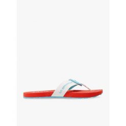Japonki damskie La Sportiva Jandal. Zielone klapki damskie La Sportiva, bez wzorów, bez obcasa, bez zapięcia. Za 177.99 zł.