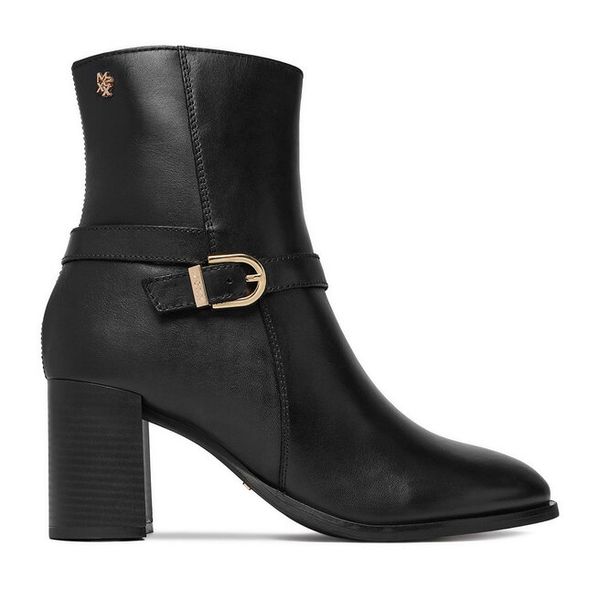 Botki MEXX. Czarne botki damskie Mexx, bez obcasa, na słupku, bez zapięcia. Za 449.99 zł.