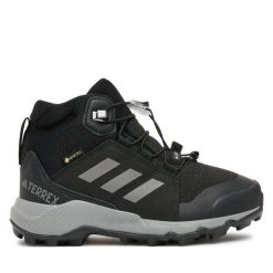 Trekkingi adidas. Czarne obuwie trekkingowe damskie Adidas, z gore-texu, bez zapięcia. Za 529.99 zł.