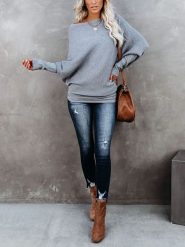 LA Angels Sweter w kolorze szarym rozmiar: L. Szare swetry klasyczne damskie LA Angels, l, bez kołnierzyka. Za 173.45 zł.