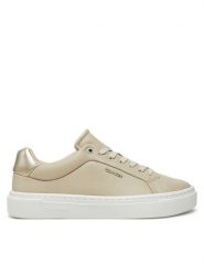 Calvin Klein Sneakersy Cupsole Lace Up W/Ml HW0HW02288 Écru. Obuwie sportowe damskie Calvin Klein, ze skóry, bez zapięcia. Za 319.99 zł.