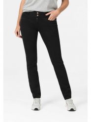 Timezone Dżinsy "Enya" - Slim fit - w kolorze czarnym rozmiar: W32/L32. Czarne jeansy damskie Timezone. Za 153.71 zł.