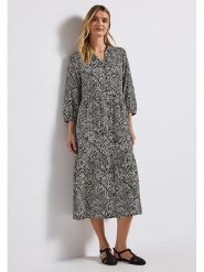 Street One Sukienka w kolorze czarno-białym rozmiar: 38. Białe sukienki damskie Street One, bez wzorów, z wiskozy, street, bez ramiączek. Za 132.05 zł.