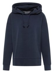 ELBSAND Bluza "Maika" w kolorze granatowym rozmiar: XS. Niebieskie bluzy damskie ELBSAND, xs, bez wzorów, z bawełny, z kapturem. Za 134.85 zł.