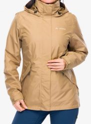 Kurtka damska Vaude Rosemoor 3in1 Jacket II. Brązowe kurtki damskie Vaude, s, bez wzorów, z materiału, bez kaptura. Za 901.05 zł.