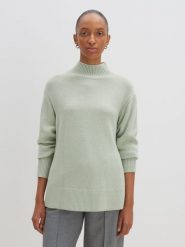Someday Sweter w kolorze jasnozielonym rozmiar: 38. Zielone swetry klasyczne damskie someday., z wełny, bez kołnierzyka. Za 180.06 zł.