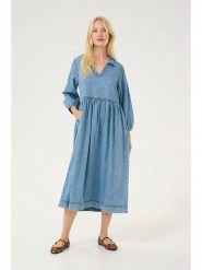 CULTURE Sukienka w kolorze niebieskim rozmiar: S. Niebieskie sukienki damskie Culture, bez wzorów, bez ramiączek. Za 173.99 zł.