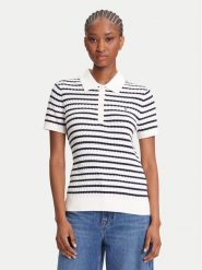 Tommy Hilfiger Sweter Fine WW0WW41474 Écru Regular Fit. Swetry klasyczne damskie Tommy Hilfiger, xs, z bawełny, bez kołnierzyka. Za 389.99 zł.