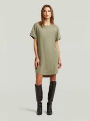 G-Star Sukienka w kolorze khaki rozmiar: XL. Brązowe sukienki damskie G-Star, bez wzorów, z bawełny, retro, bez ramiączek. Za 155.15 zł.