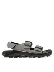 Birkenstock Sandały Mogami Terra BF 1027151 Szary. Szare sandały damskie Birkenstock, bez wzorów, z tworzywa sztucznego, bez obcasa, na płaskiej podeszwie, bez zapięcia. Za 319.99 zł.