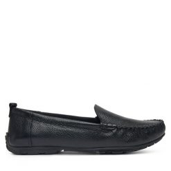 Mokasyny Lasocki. Czarne mokasyny damskie Lasocki, bez obcasa. Za 179.99 zł.