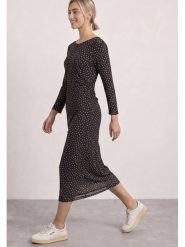 Street One Sukienka w kolorze czarno-brązowym rozmiar: 42. Czarne sukienki damskie Street One, bez wzorów, street, bez ramiączek. Za 224.95 zł.
