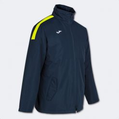 Kurtka wiatroszczelna Joma Trivor. Niebieskie kurtki damskie Joma, bez wzorów, z polaru, z kapturem. Za 369.55 zł.