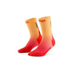 Damskie sportowe skarpety kompresyjne do połowy łydki Core Run gradient CEP. Brązowe skarpetki damskie CEP, bez wzorów, z elastanu. Za 79.00 zł.