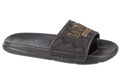 Klapki na basen damskie, S.Land Lady 24 SLALS. Czarne klapki damskie Joma, bez wzorów, z materiału, bez obcasa, bez zapięcia. Za 44.99 zł.