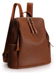 Lucky Bees Plecak w kolorze jasnobrązowym - 30 x 35 x 13 cm rozmiar: onesize. Brązowe plecaki Lucky Bees, bez wzorów, z materiału. Za 78.99 zł.