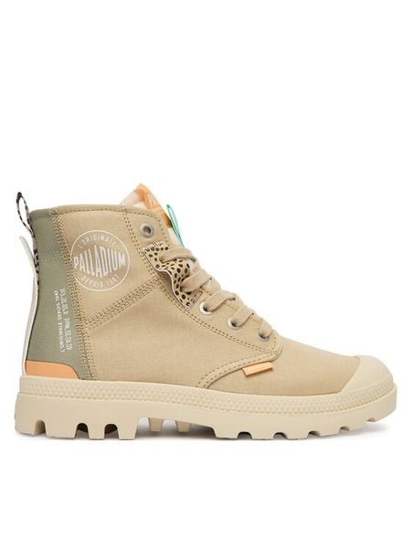Palladium Trapery Pampahi Urbanlayer 94668-298-M Beżowy. Brązowe trapery damskie Palladium, z materiału, bez zapięcia. Za 399.99 zł.