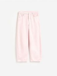 Jeansy straight fit - różowy. Czerwone jeansy damskie Reserved. Za 179.99 zł.