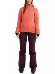 Kurtka narciarska damska Fundango Punch Padded. Czerwone kurtki damskie FUNDANGO, na zimę, l, bez wzorów, z materiału, bez kaptura. Za 599.00 zł.