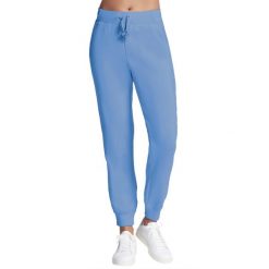 Spodnie sportowe damskie Skechluxe Elevate Jogger Pant. Niebieskie spodnie sportowe damskie Skechers, bez wzorów, z poliesteru. Za 229.99 zł.