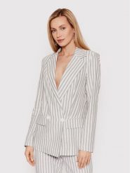 DeeZee Marynarka Natural Shades EMT002 Niebieski Regular Fit. Niebieskie marynarki i żakiety damskie DeeZee, xs, bez wzorów, z bawełny. Za 229.99 zł.