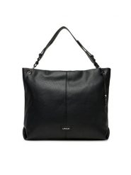 Lasocki Torebka C-LSK-L-007-08 Czarny. Czarne shopper bag Lasocki, bez wzorów, z materiału, bez dodatków. Za 199.99 zł.