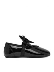 DeeZee Baleriny CEO-CSS20656-01 Czarny. Czarne baleriny dziewczęce DeeZee, bez wzorów, ze skóry, bez obcasa, bez zapięcia. Za 49.99 zł.