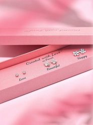 Created with Love 3-częściowy zestaw kolczyków-wkrętek "Diva" z cyrkoniami rozmiar: onesize. Szare kolczyki damskie Created with Love, z cyrkonią, srebrne. Za 56.99 zł.