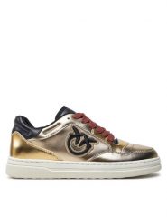 PINKO Sneakersy Mandy 01 SS0049 P028 Złoty. Żółte obuwie sportowe damskie Pinko, ze skóry, bez zapięcia. Za 559.99 zł.