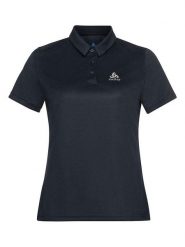 Odlo Funkcyjna koszulka polo "Cardada" w kolorze granatowym rozmiar: M. Niebieskie koszulki sportowe damskie ODLO, m, bez wzorów, z materiału, bez ramiączek, outdoorowe. Za 160.45 zł.