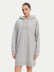 DKNY Sukienka dzianinowa DP5D4884 Szary Relaxed Fit. Szare sukienki damskie DKNY, bez wzorów, z dzianiny, bez ramiączek. Za 119.99 zł.