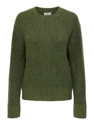 JDY Sweter "Silja" w kolorze zielonym rozmiar: S. Zielone swetry klasyczne damskie JDY, s, ze splotem, bez kołnierzyka. Za 65.85 zł.