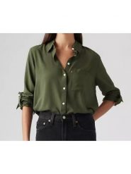 Levi's Koszula w kolorze khaki rozmiar: XS. Brązowe koszule damskie Levi's, s, bez wzorów, z wiskozy, bez kołnierzyka, bez ramiączek. Za 174.95 zł.