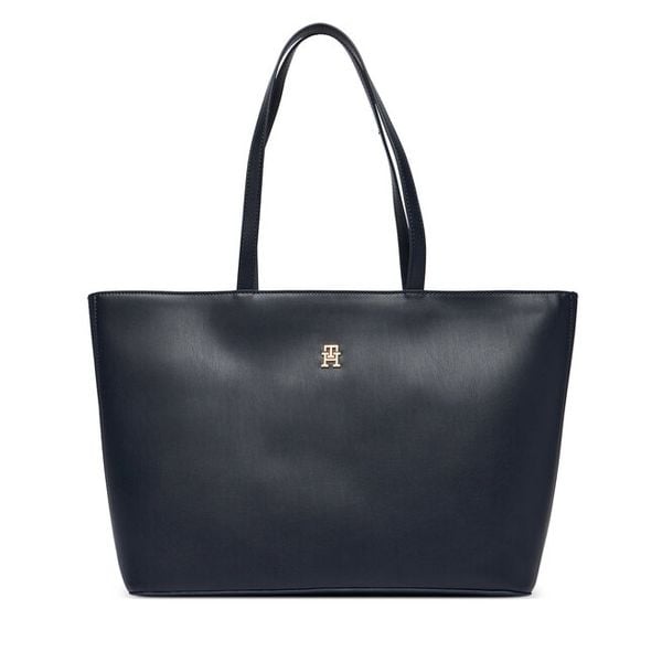 Torebka Tommy Hilfiger. Niebieskie shopper bag Tommy Hilfiger, bez dodatków. Za 322.99 zł.