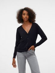 Vero Moda Kardigan w kolorze czarnym rozmiar: XL. Czarne kardigany damskie Vero Moda, s, bez wzorów, z wiskozy. Za 87.81 zł.