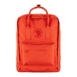 Plecak Fjallraven Re-Kanken - flame orange. Brązowe plecaki Fjällräven, bez wzorów. Za 371.99 zł.