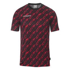 Koszulka Uhlsport Progressive 28. Czarne koszulki damskie Uhlsport, bez wzorów, z materiału, bez kołnierzyka, bez ramiączek. Za 163.50 zł.
