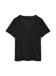 Vero Moda Bluzka w kolorze czarnym rozmiar: M. Czarne bluzki damskie Vero Moda, m, bez wzorów, bez kołnierzyka, bez ramiączek. Za 48.39 zł.