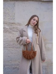 Maison héritage PARIS Skórzana torebka "Mini Sparti" w kolorze brązowym - 29 x 18 x 5 cm rozmiar: onesize. Brązowe torebki klasyczne damskie maison héritage PARIS, z materiału, przez ramię, bez dodatków. Za 347.99 zł.