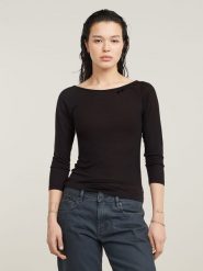 G-Star Koszulka w kolorze czarnym rozmiar: S. Czarne koszulki damskie G-Star, s, bez wzorów, z lyocellu, bez kołnierzyka, bez ramiączek. Za 108.74 zł.