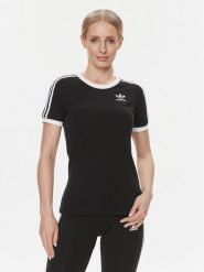 Adidas T-Shirt adicolor Classics 3-Stripes GN2900 Czarny Regular Fit. Czarne t-shirty damskie Adidas, bez wzorów, z bawełny, bez kołnierzyka. W wyprzedaży za 89.99 zł.