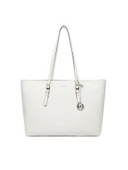 MICHAEL Michael Kors Torebka Quinn 30T5SQNT9L Biały. Białe shopper bag MICHAEL Michael Kors, ze skóry, bez dodatków. Za 1,049.00 zł.