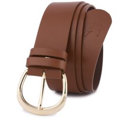 Pasek skórzany BELTIMORE r.80-95 cm D84 brązowy. Brązowe paski damskie bez wzorów. Za 49.99 zł.