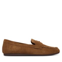 Mokasyny Aldo. Brązowe mokasyny damskie ALDO, bez obcasa. Za 339.99 zł.