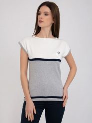 SIR RAYMOND TAILOR Koszulka "Vianden" ze wzorem rozmiar: L. Szare bluzki damskie Sir Raymond Tailor, l, bez wzorów, z bawełny, bez kołnierzyka, bez ramiączek. Za 133.95 zł.