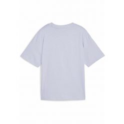 Młodzieżowa koszulka Essentials Boxy PUMA Cool Weather Blue. Niebieskia bluzki damskie Puma, m, bez wzorów, bez kołnierzyka, bez ramiączek. Za 79.00 zł.