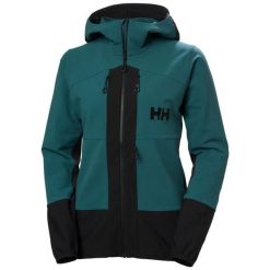 Damska wodoodporna kurtka z kapturem Helly Hansen Odin Bc Softshell. Zielone kurtki damskie Helly Hansen, l, bez wzorów, z elastanu, z kapturem. Za 1,356.00 zł.